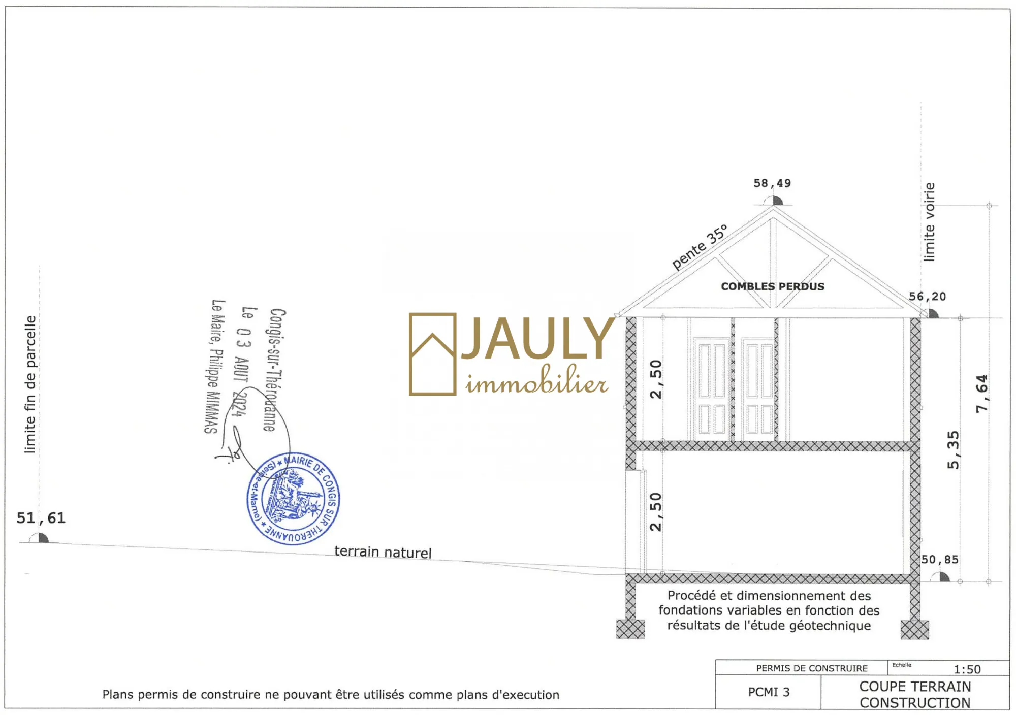 Terrain constructible à Congis-sur-Thérouanne avec permis de construire accepté pour 2024 