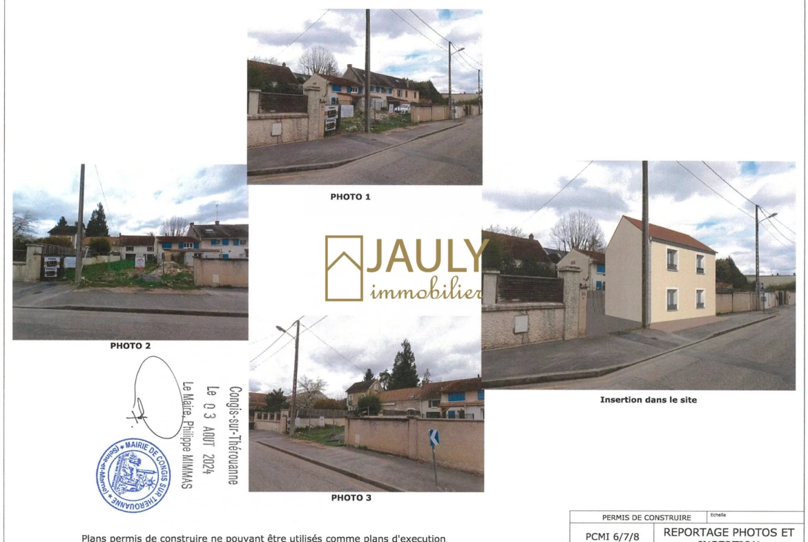 Terrain constructible à Congis-sur-Thérouanne avec permis de construire accepté pour 2024 