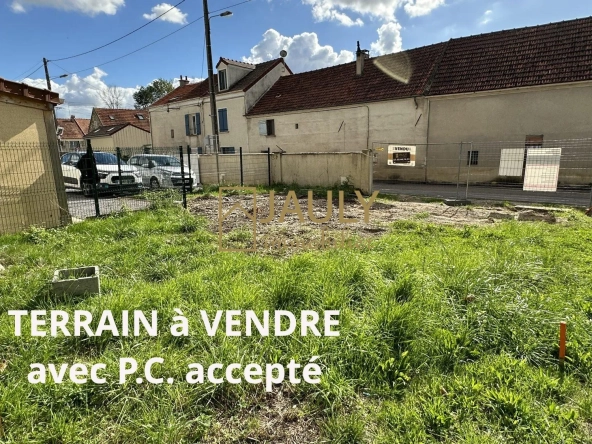 Terrain constructible à Congis-sur-Thérouanne avec permis de construire accepté pour 2024