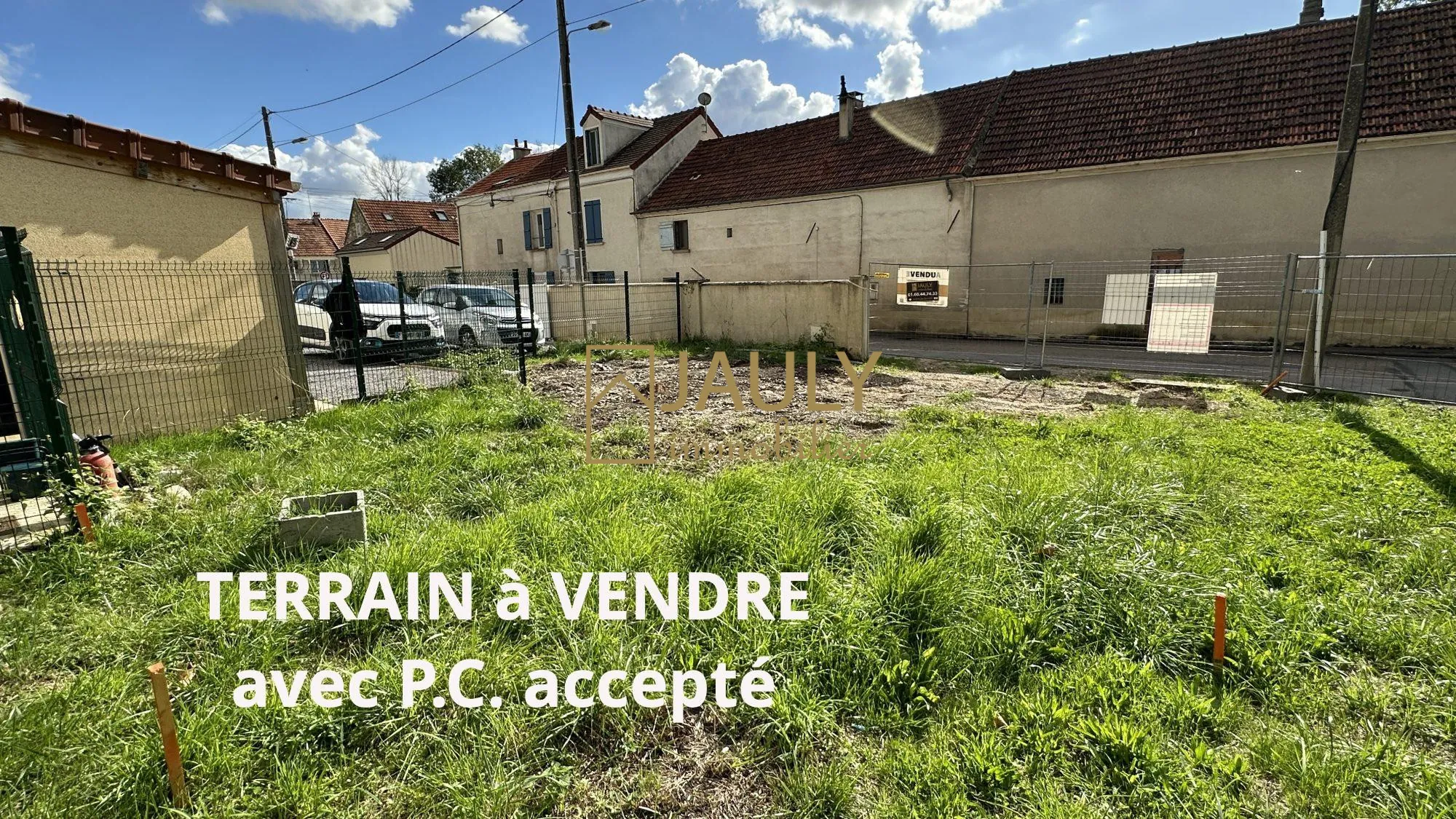 Terrain constructible à Congis-sur-Thérouanne avec permis de construire accepté pour 2024 