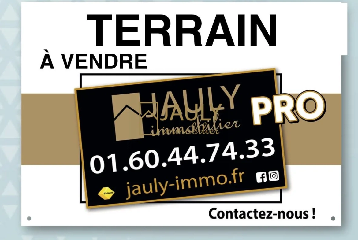 Terrain constructible à Congis-sur-Thérouanne avec permis de construire accepté pour 2024 