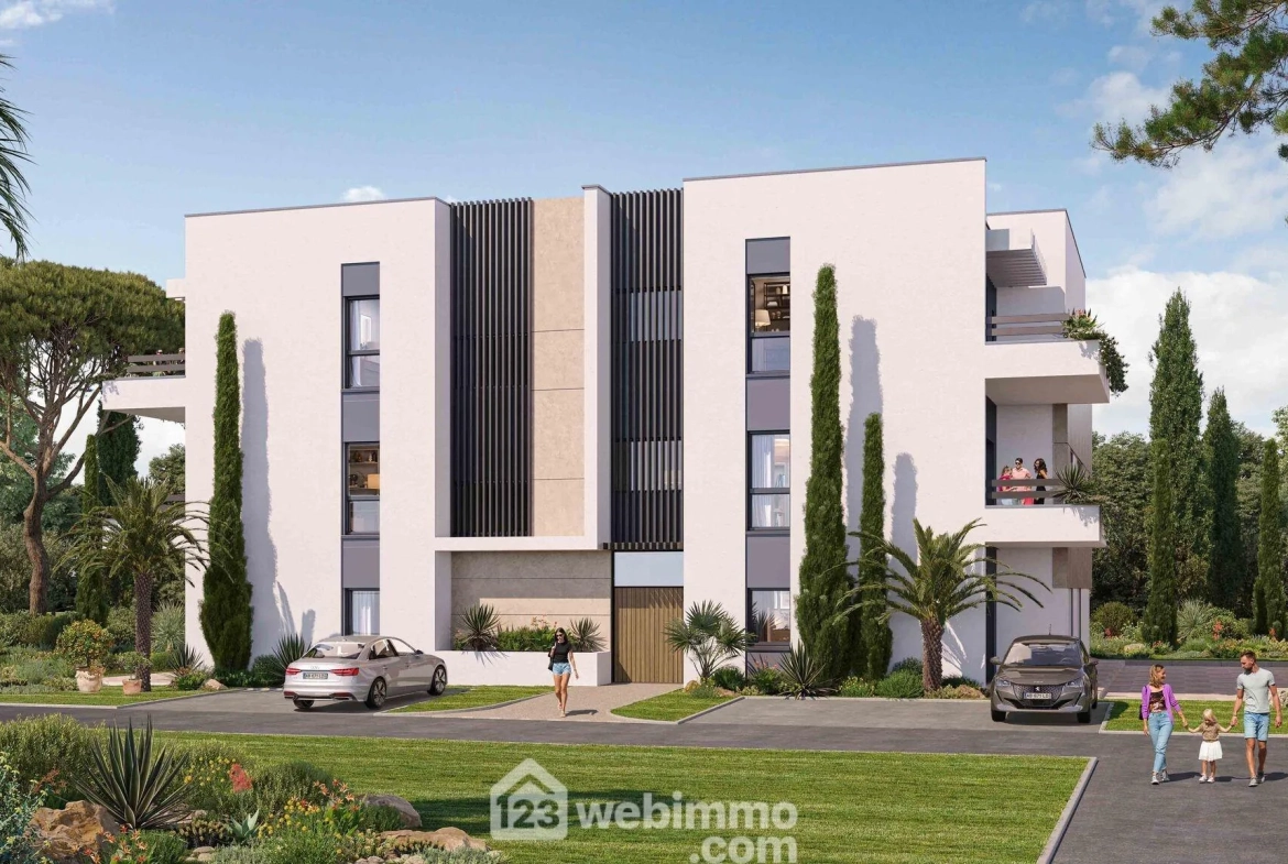 Appartement neuf de 50m² avec terrasse à Perpignan dans le Mas Vermeil 