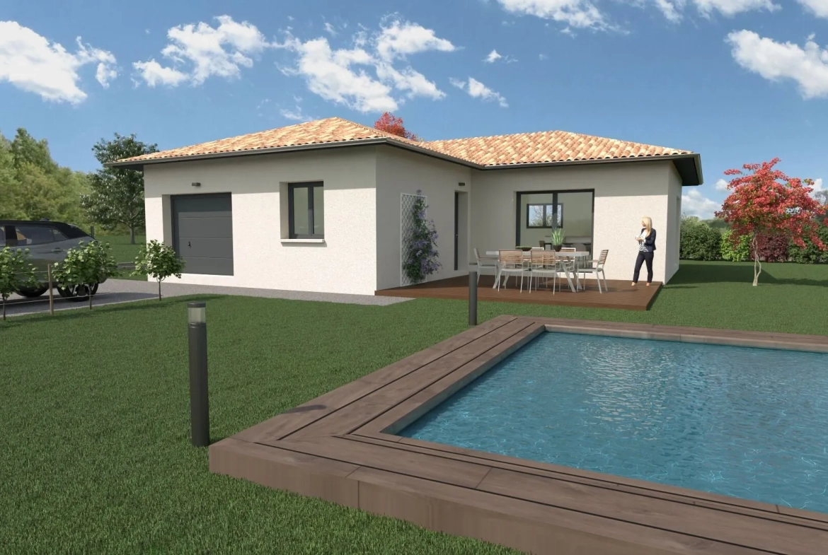 Projet Nova Villa à Saint-André-de-Bâgé - Maison moderne 3 chambres, terrain de 550 m² 