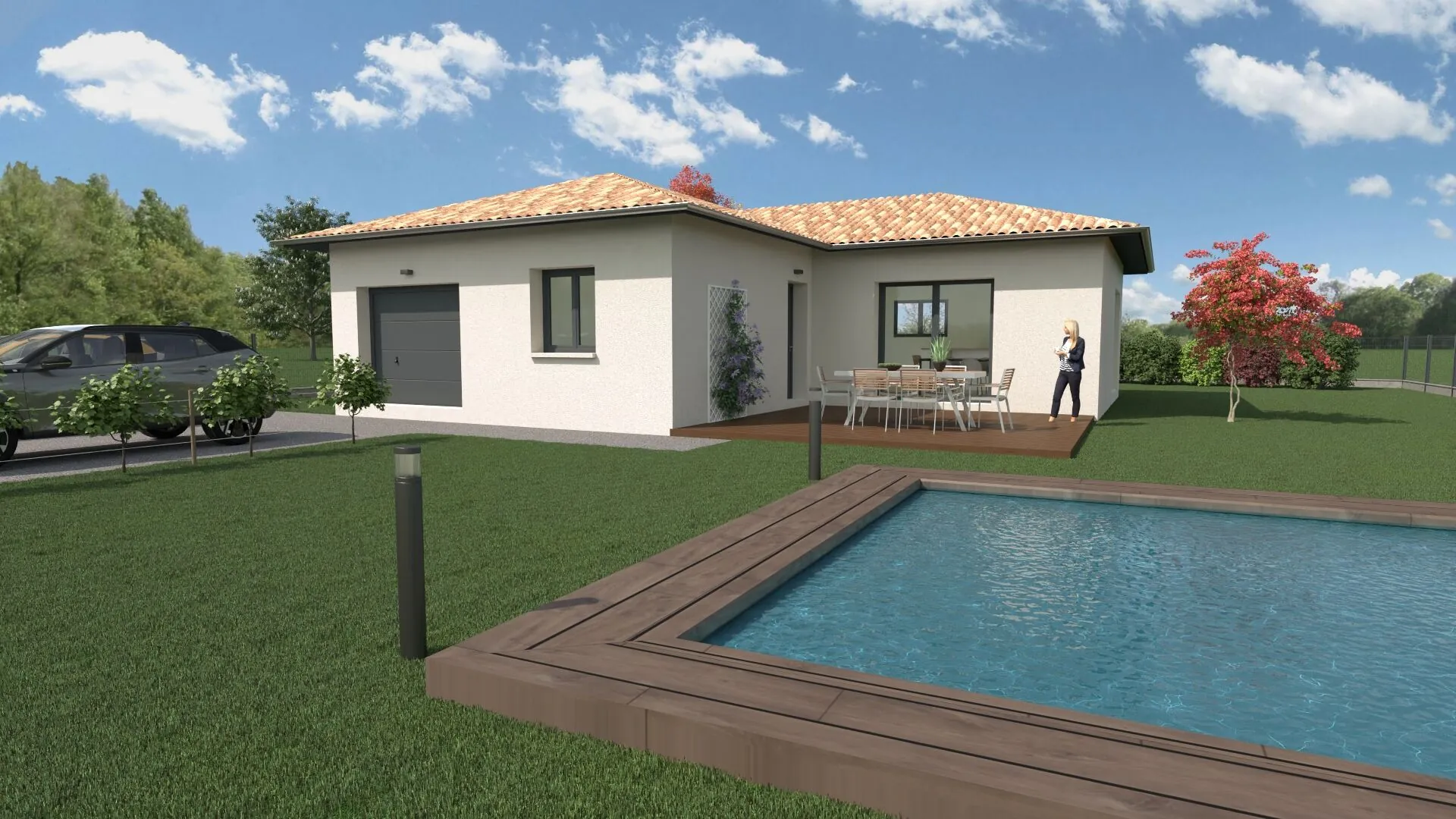 Projet Nova Villa à Saint-André-de-Bâgé - Maison moderne 3 chambres, terrain de 550 m² 