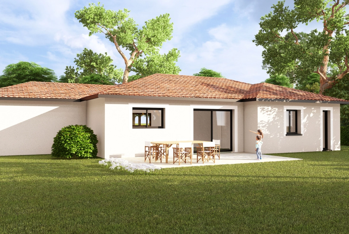 Maison neuve moderne à Attignat avec 3 chambres et garage 