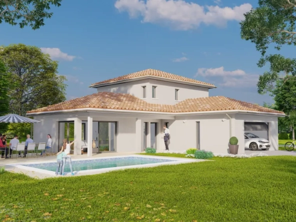 Construction maison neuve à Laize sur terrain de 1400 m² – Projet moderne et personnalisé