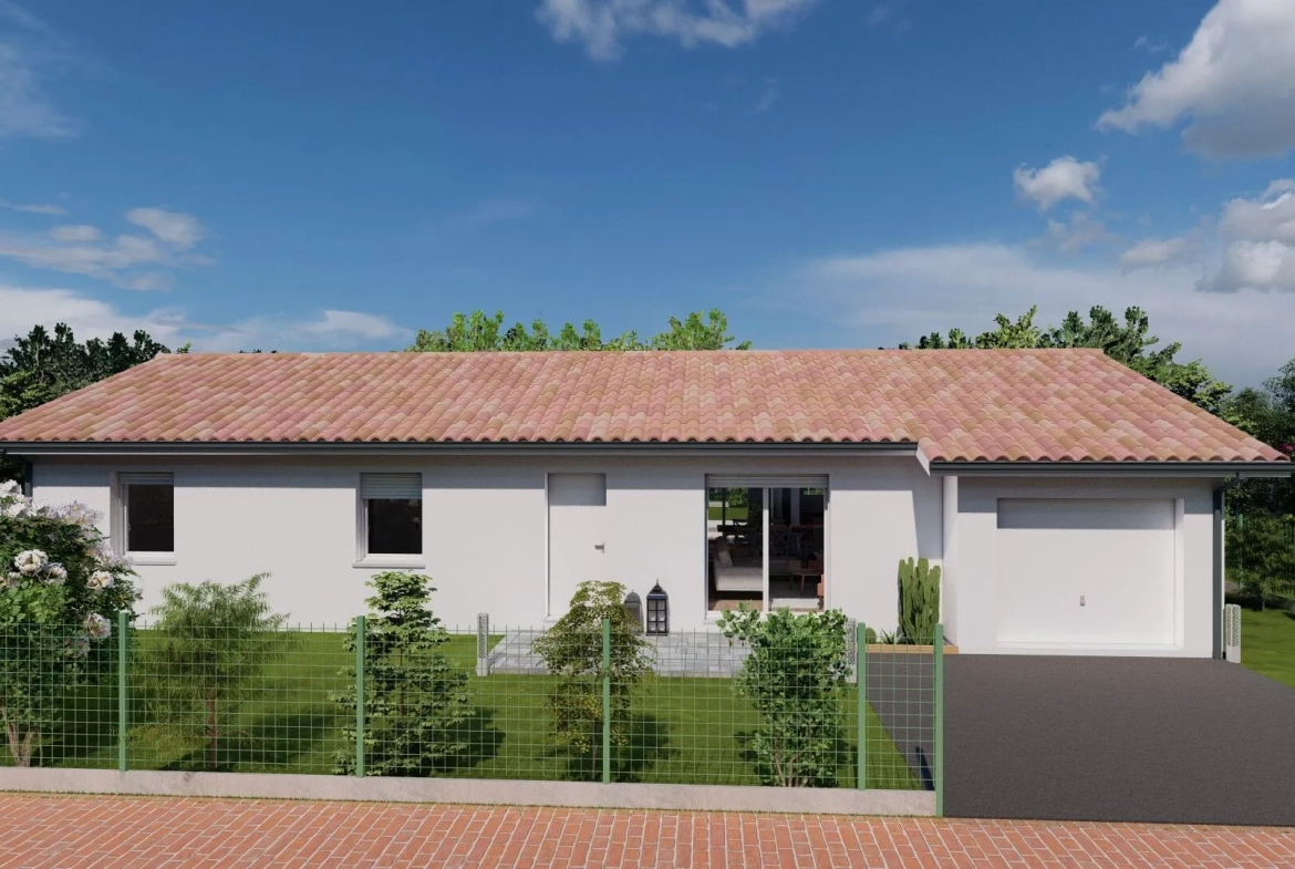 Maison neuve 4 chambres à Damazan, performance énergétique optimale 
