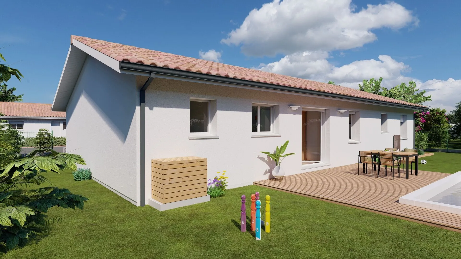 Maison neuve 4 chambres à Damazan, performance énergétique optimale 