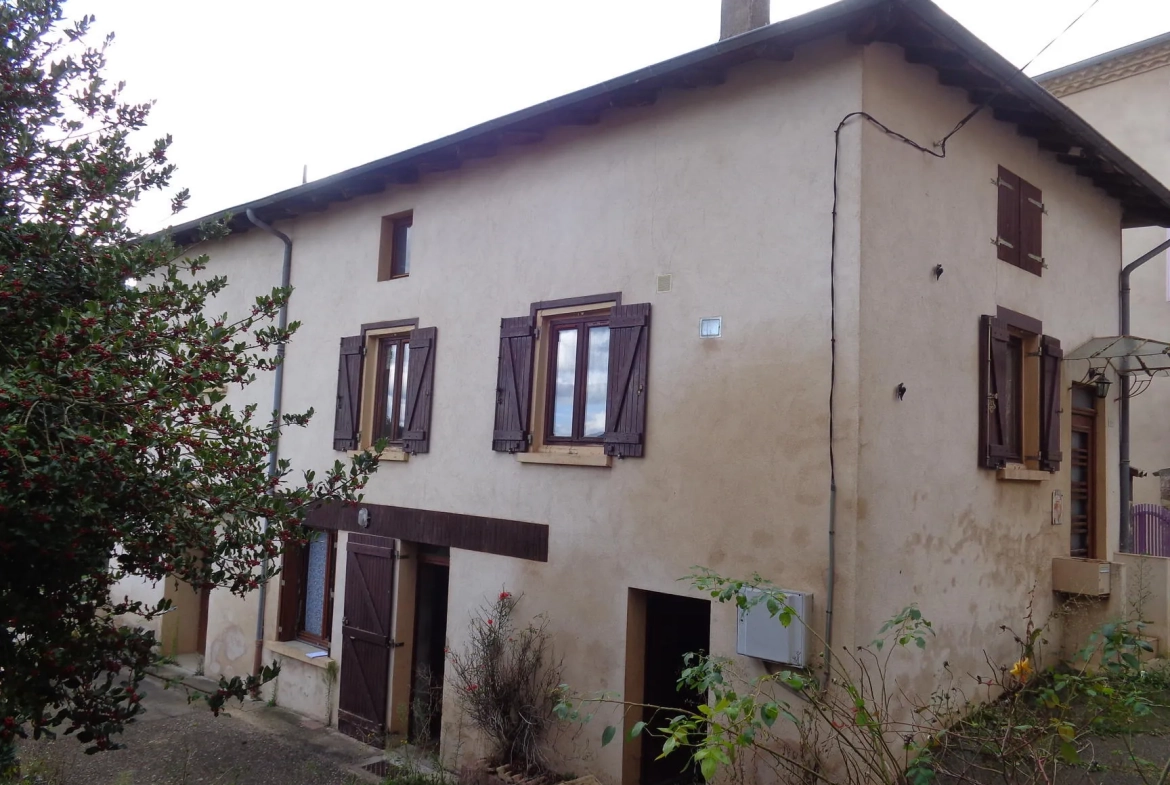 Maison à vendre avec jardin, garage et potentiel d'aménagement à Saint-Nizier-d'Azergues 