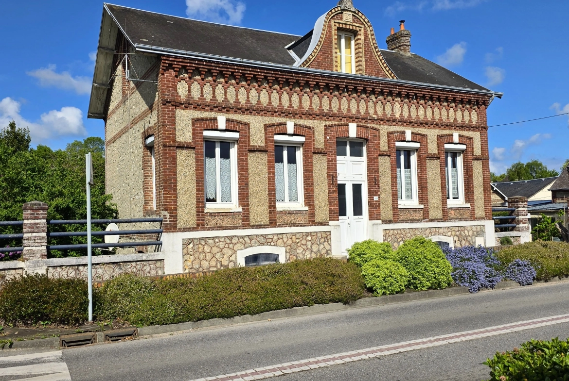 Maison en briques et silex avec 4 chambres près de Fécamp 