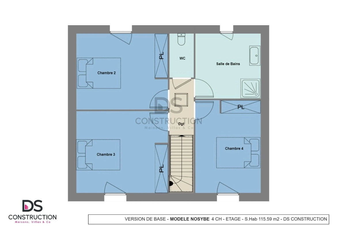Maison moderne à étage de 115 m² à Iteuil - Confort et optimisation de l'espace 