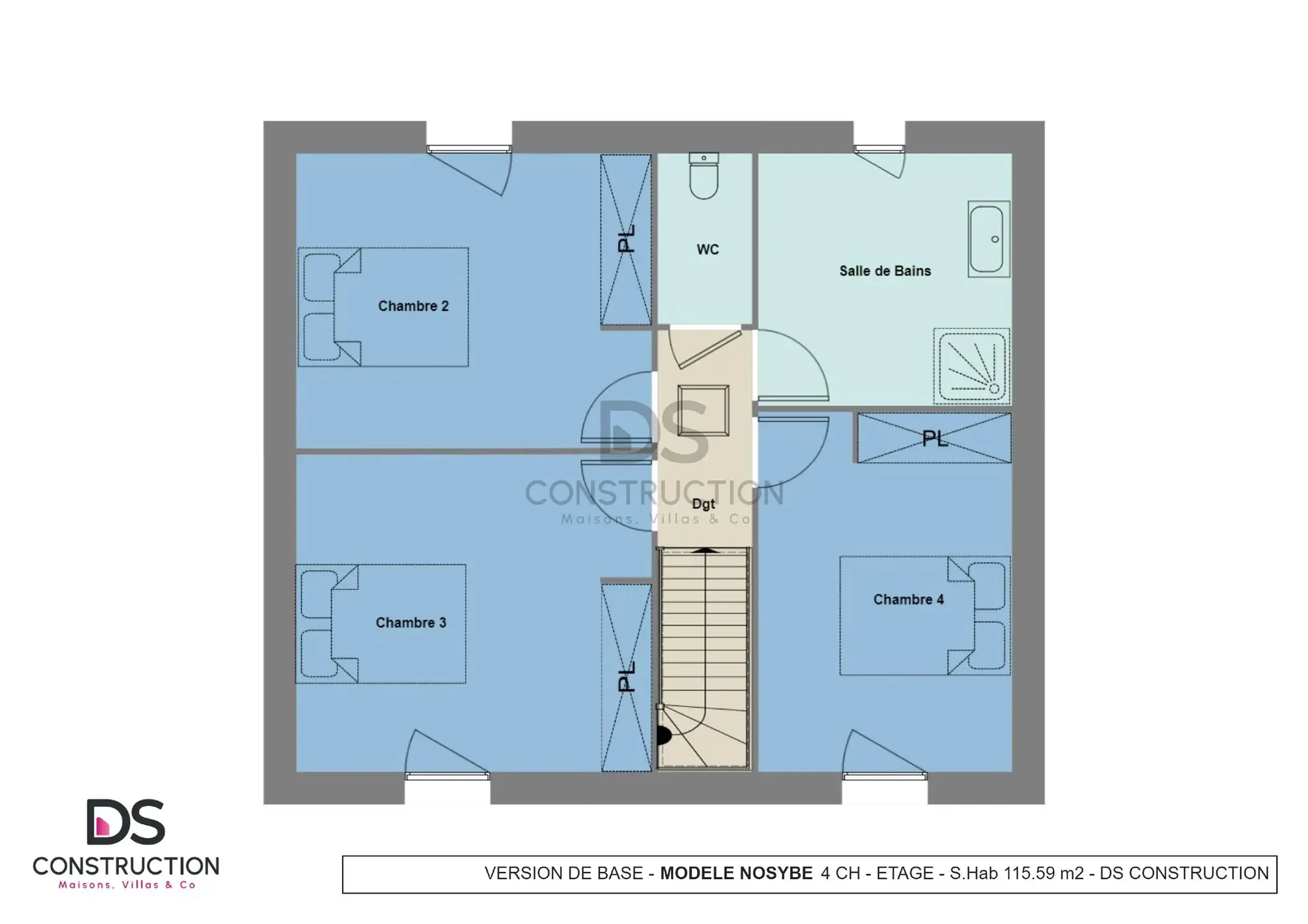 Maison moderne à étage de 115 m² à Iteuil - Confort et optimisation de l'espace 