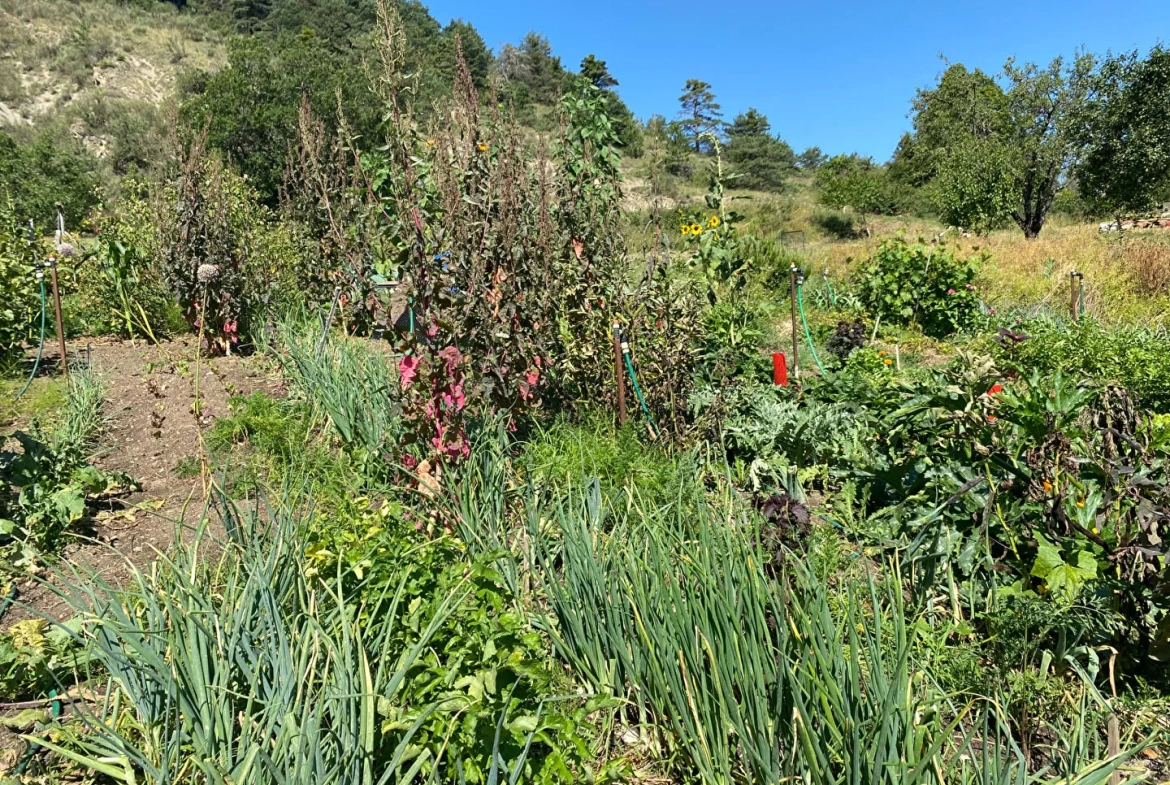 Charmante maison en pierre autonome avec jardin à Saint Pierre d'Argencon 