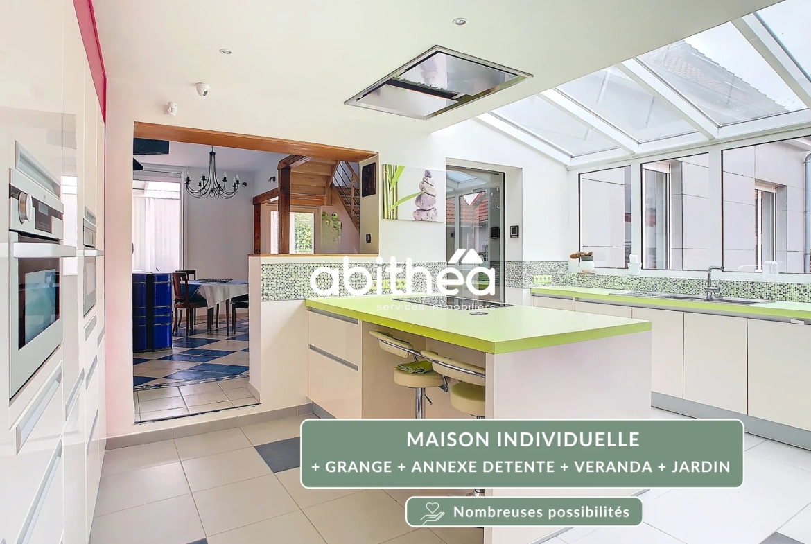 Maison spacieuse avec dépendances et jardin à Vis-en-Artois 