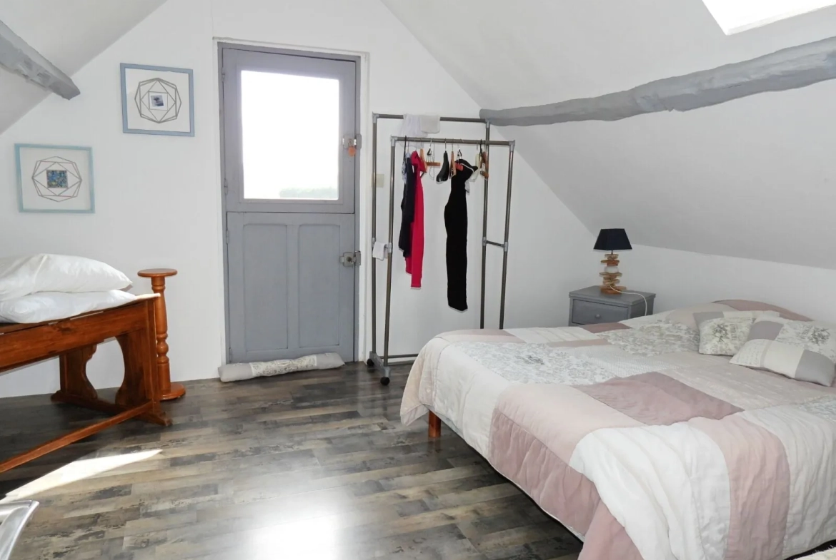 Longère en briques et silex à vendre proche d'Etretat et Fécamp - Maison de campagne avec terrain 
