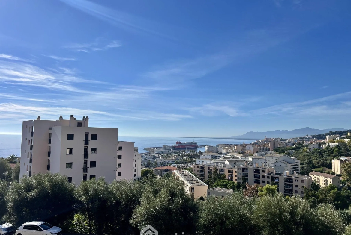 Appartement T3 rénové de 73 m² avec terrasse et Vue Mer à Bastia Toga 