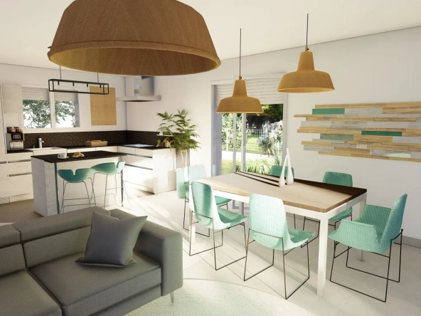 Maison neuve à Linxe avec terrain de 600 m², construction personnalisable et norme RE 2020