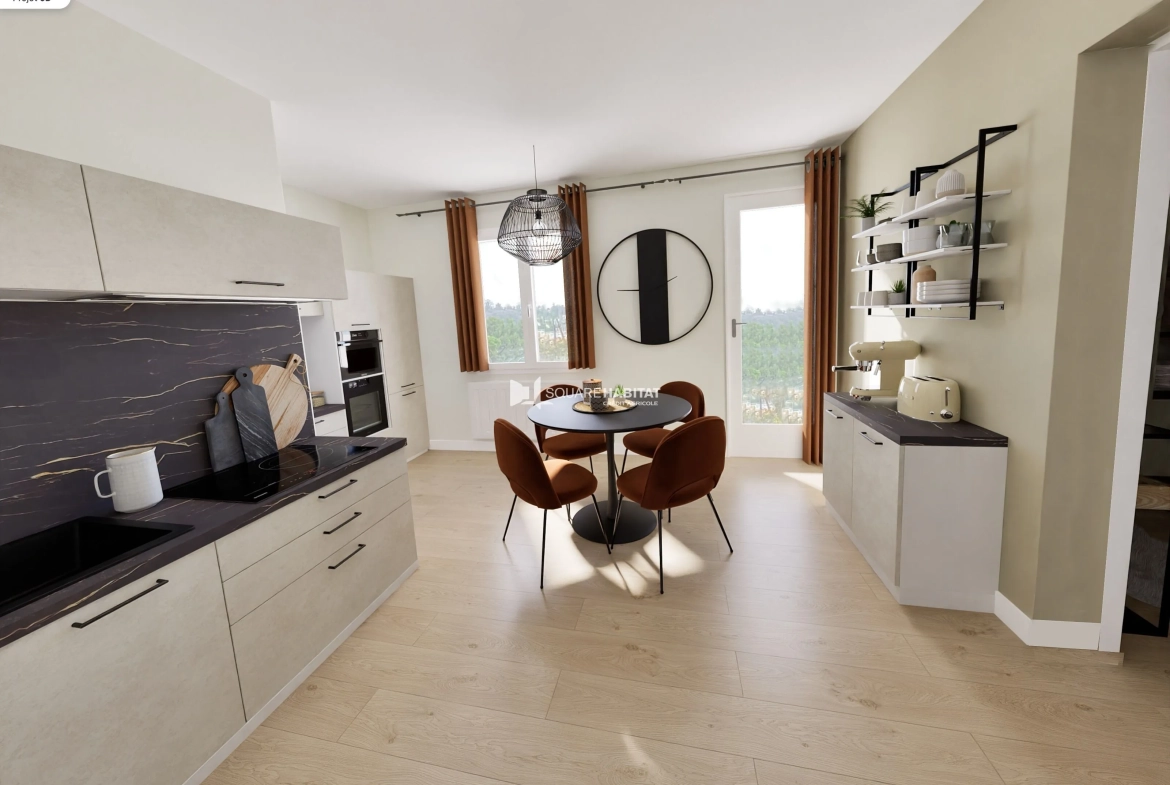 Maison à Apt de 155 m² avec jardin arboré et garage, quartier paisible 