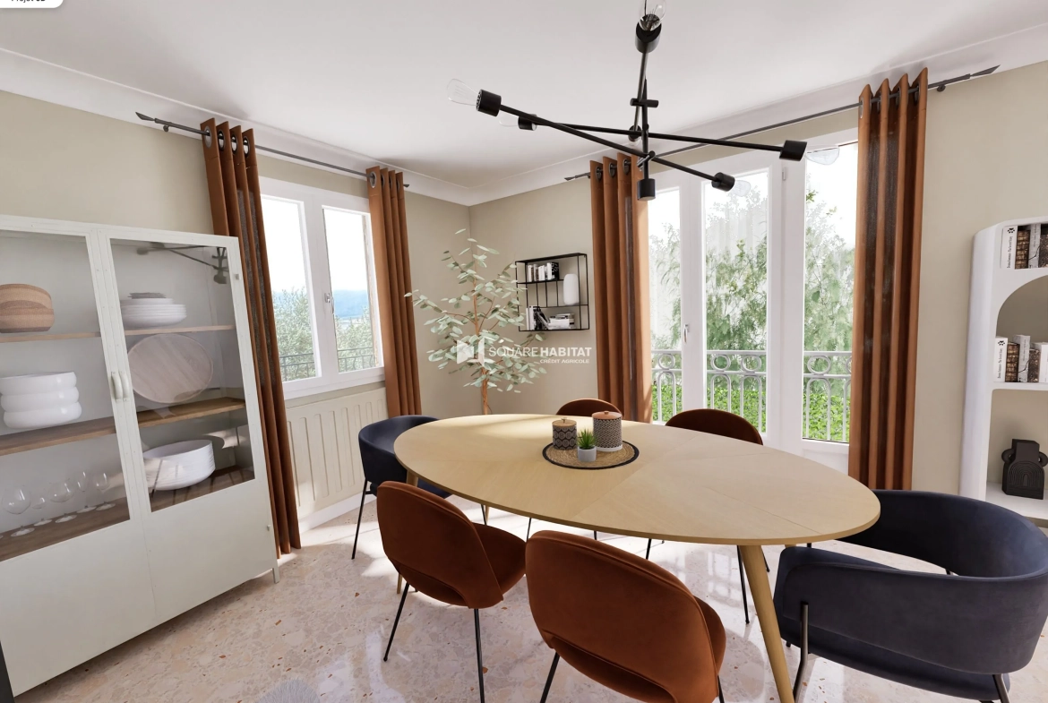 Maison à Apt de 155 m² avec jardin arboré et garage, quartier paisible 