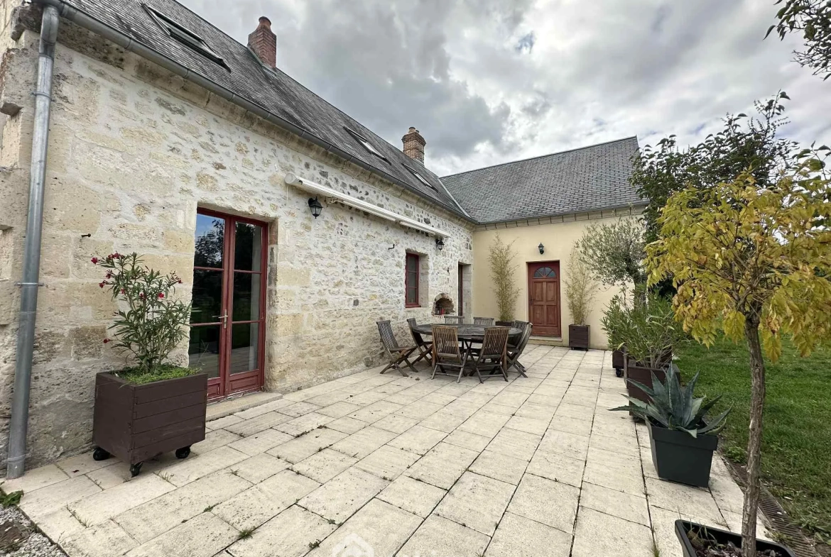 Longère en pierre de 253 m² à Mons-en-Laonnois - Authenticité et Grand Volume 