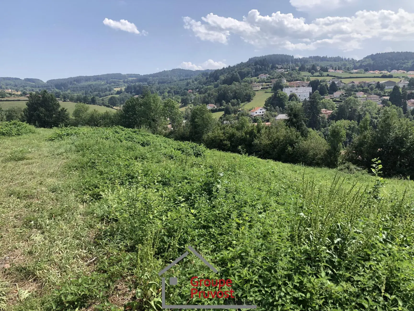 Terrain à bâtir de 5600 m² avec vue panoramique à Cours la Ville 
