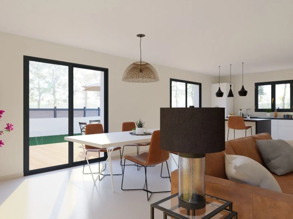 Maison neuve à construire à Le Chambon-Feugerolles avec 3 chambres et garage