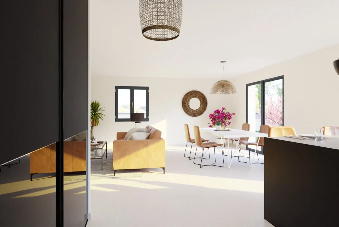 Maison neuve à construire à Le Chambon-Feugerolles avec 3 chambres et garage 