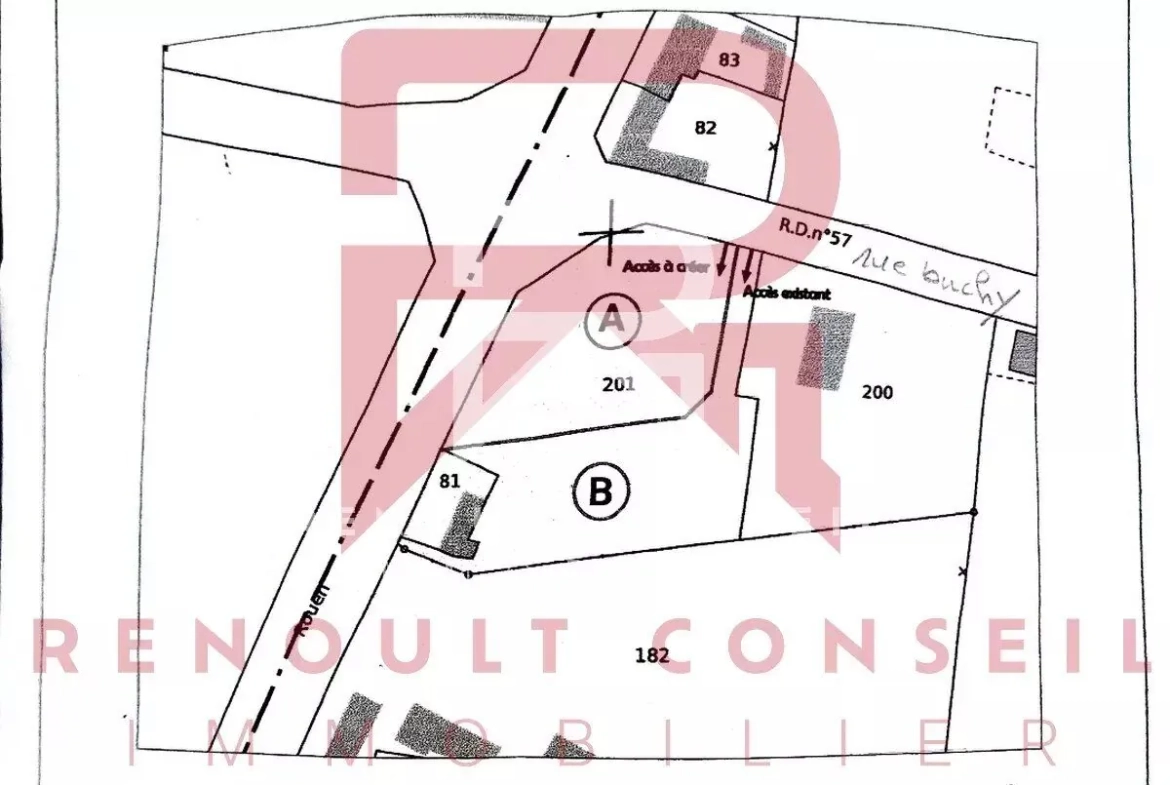 Deux terrains à vendre à Rocquemont, près de Buchy – Idéal pour construire ou investir 