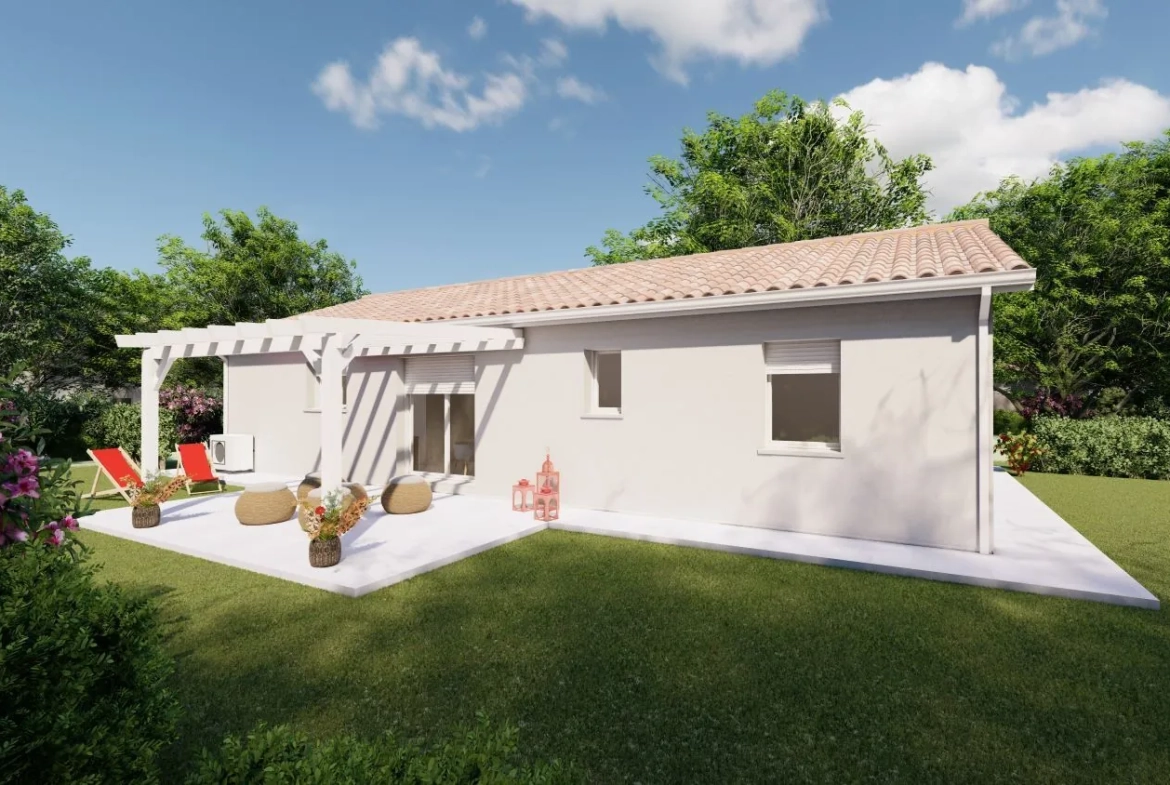 Maison neuve 85 m² avec 3 chambres et garage à Cours-de-Pile 