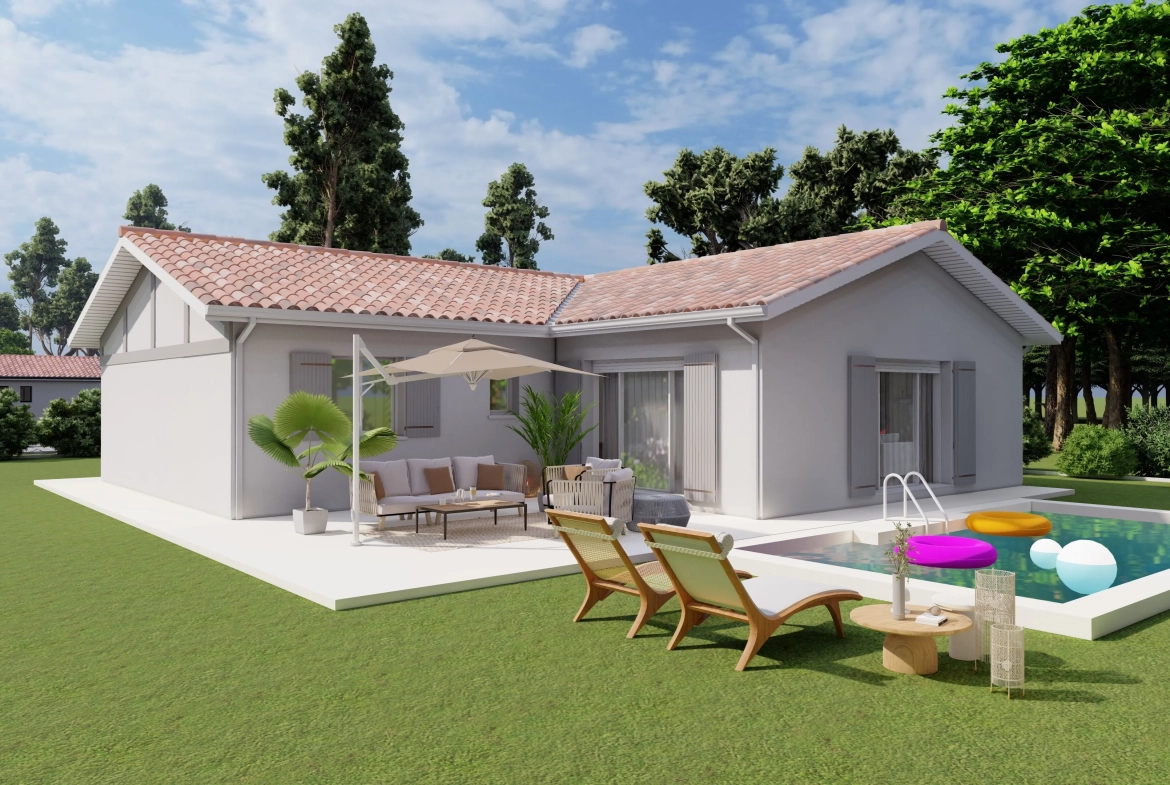 Maison landaise de 104 m² avec 3 chambres à Campet et Lamolère - À partir de 229 990 € 
