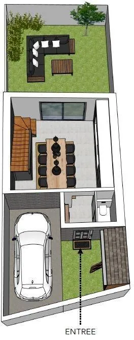 Terrain constructible de 98 m² à Malakoff, proche transports et écoles 