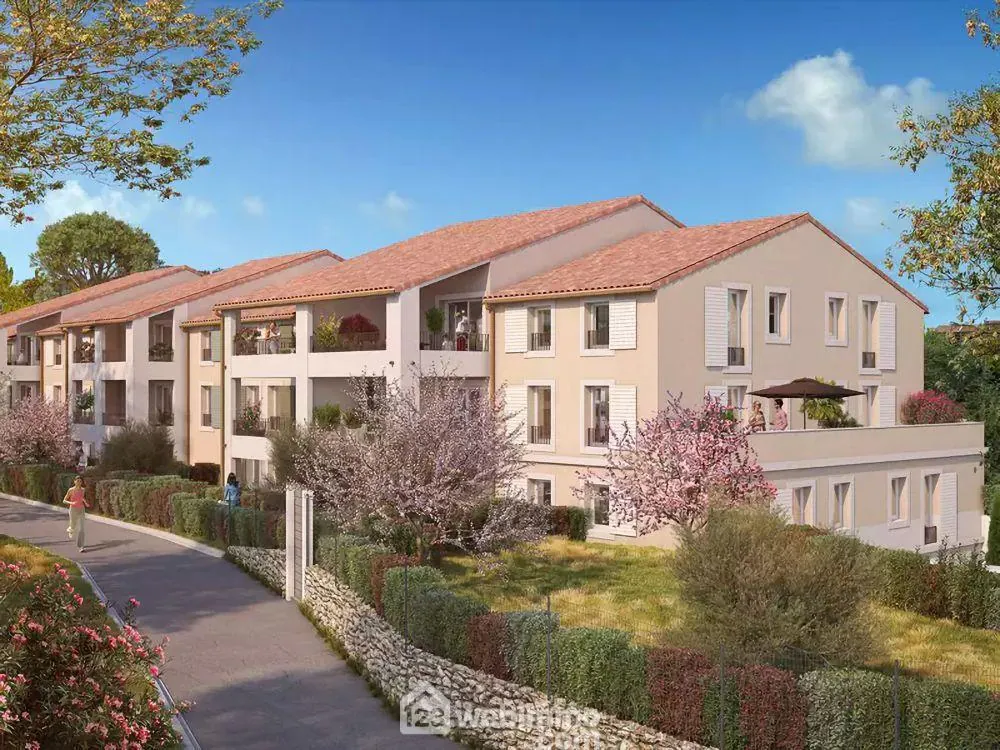 Appartement T2 neuf à Rognes proche Aix-en-Provence avec terrasse et parking sécurisé 
