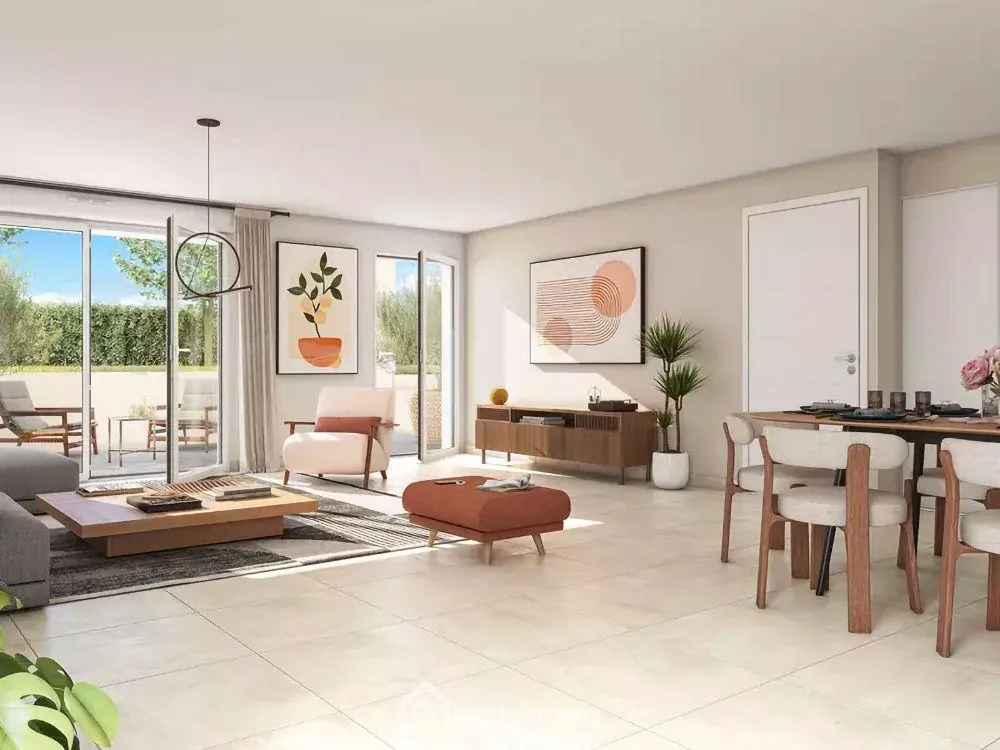Appartement T2 neuf à Rognes proche Aix-en-Provence avec terrasse et parking sécurisé 