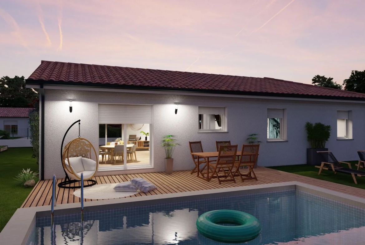 Maison familiale moderne avec 4 chambres à Estillac - Haute performance énergétique 