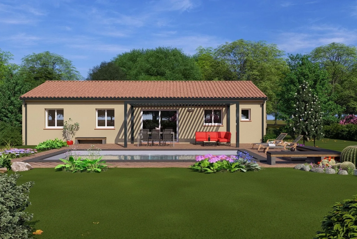 Construction de maison neuve 90m2 avec garage à Labastide-Beauvoir 