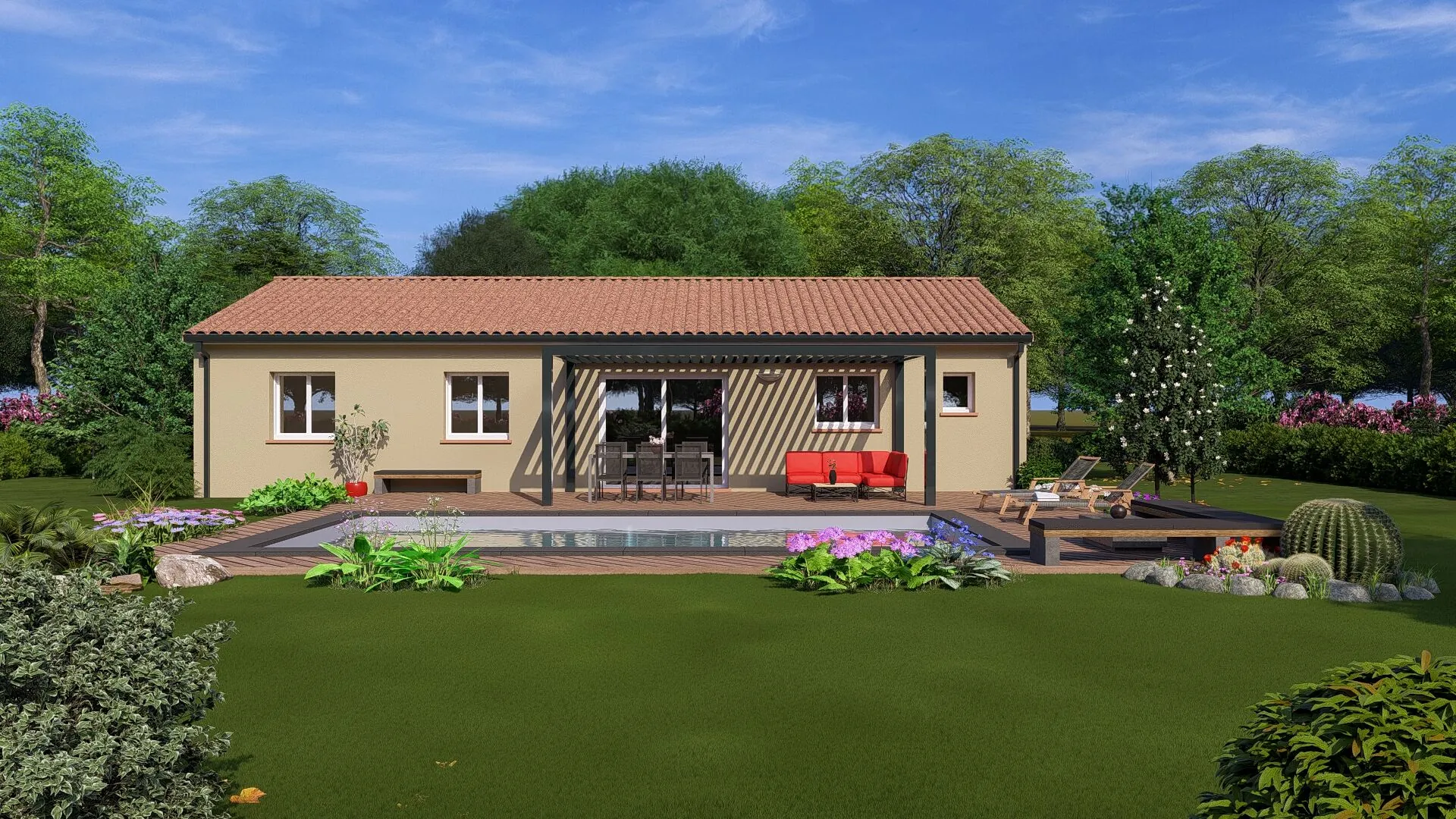 Construction de maison neuve 90m2 avec garage à Labastide-Beauvoir 
