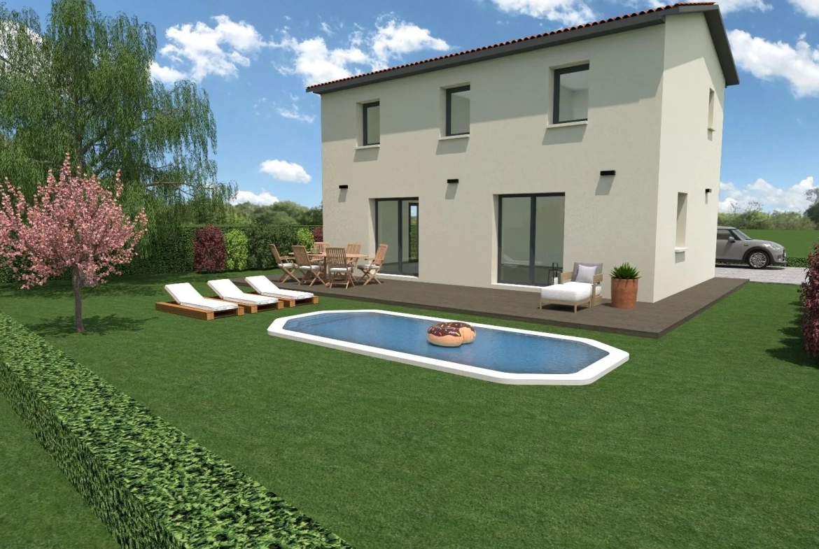 Maison neuve personnalisable de 90 m² à Unieux - Terrain de 343 m² 