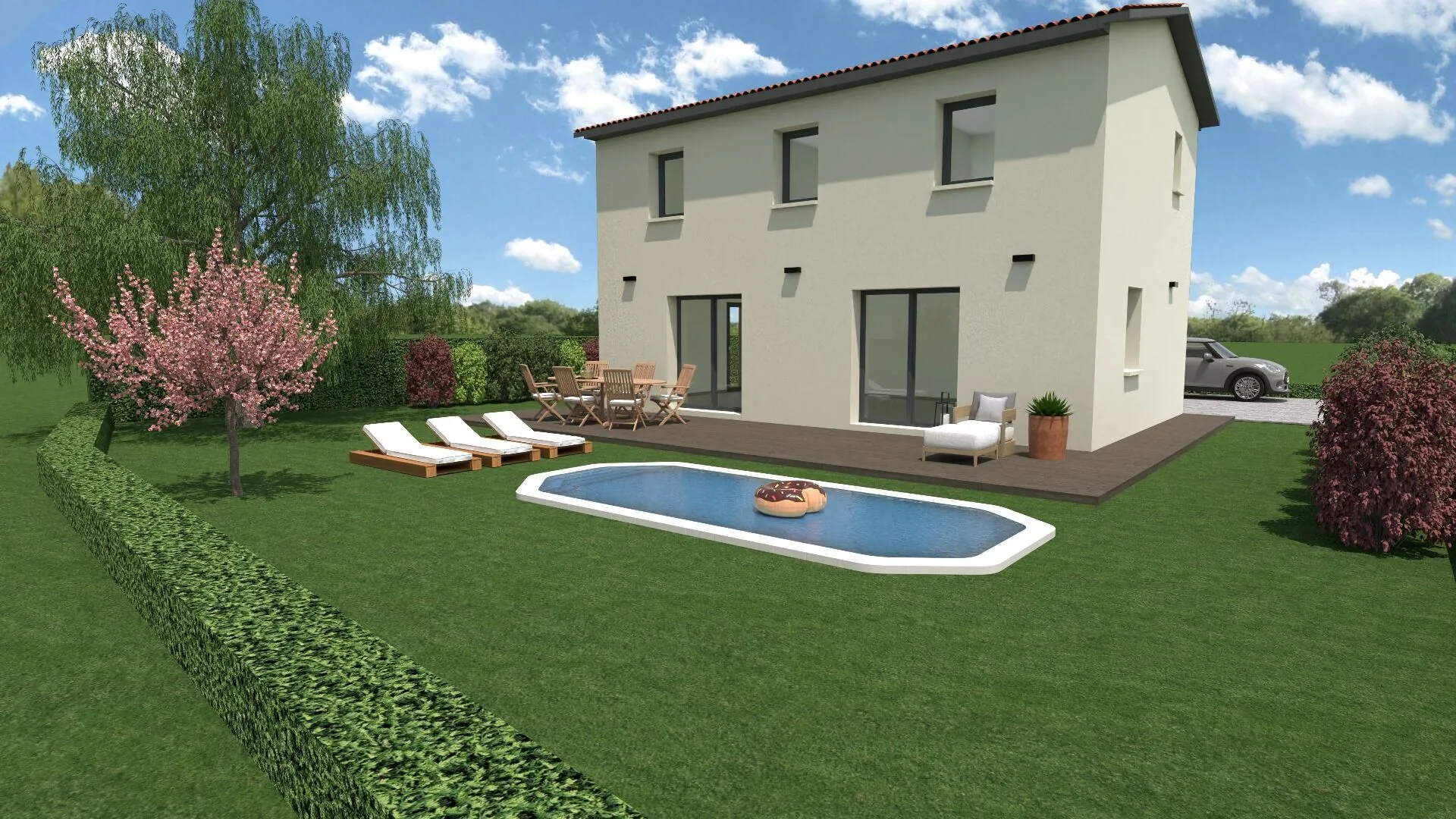 Maison neuve personnalisable de 90 m² à Unieux - Terrain de 343 m² 