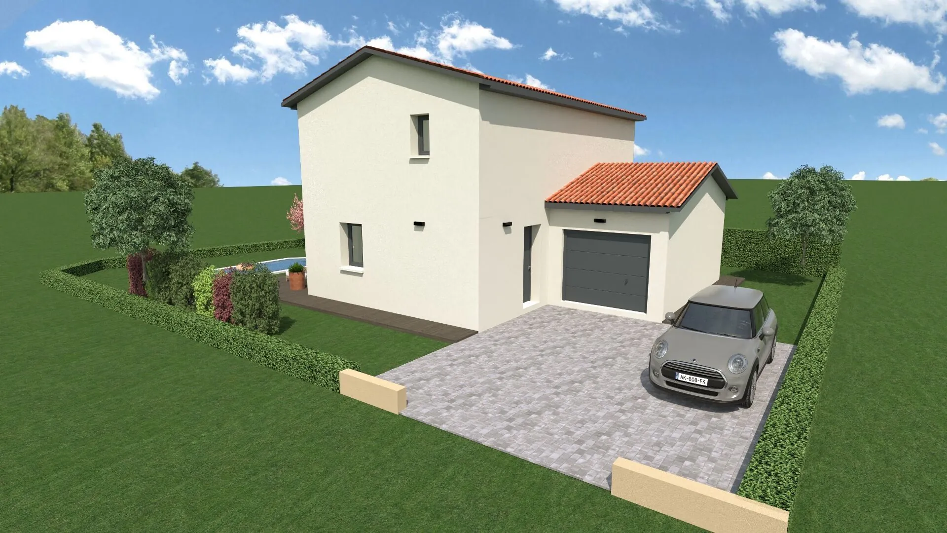 Maison neuve personnalisable de 90 m² à Unieux - Terrain de 343 m² 