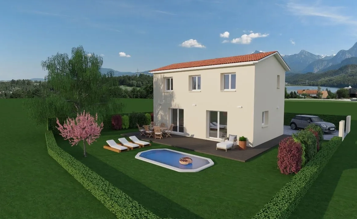 Maison neuve personnalisable de 90 m² à Unieux - Terrain de 343 m² 
