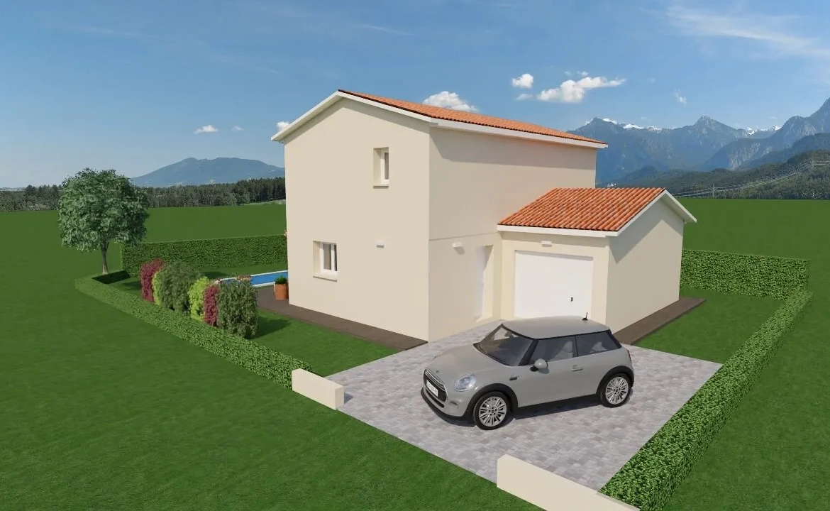Maison neuve personnalisable de 90 m² à Unieux - Terrain de 343 m² 