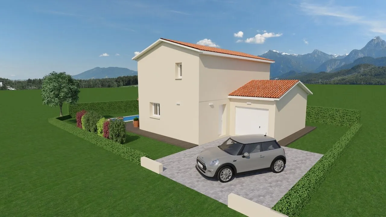 Maison neuve personnalisable de 90 m² à Unieux - Terrain de 343 m² 