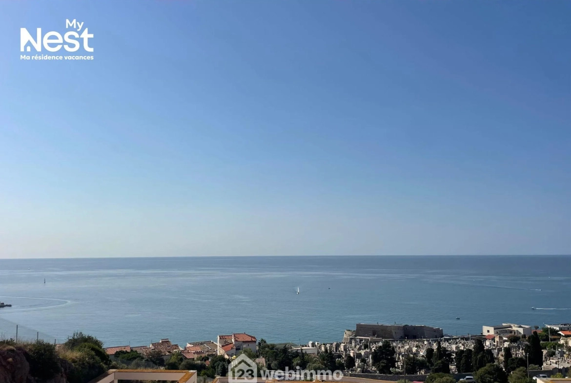 Appartement de 5 pièces avec vue mer à Sète - Résidence de standing avec piscine 