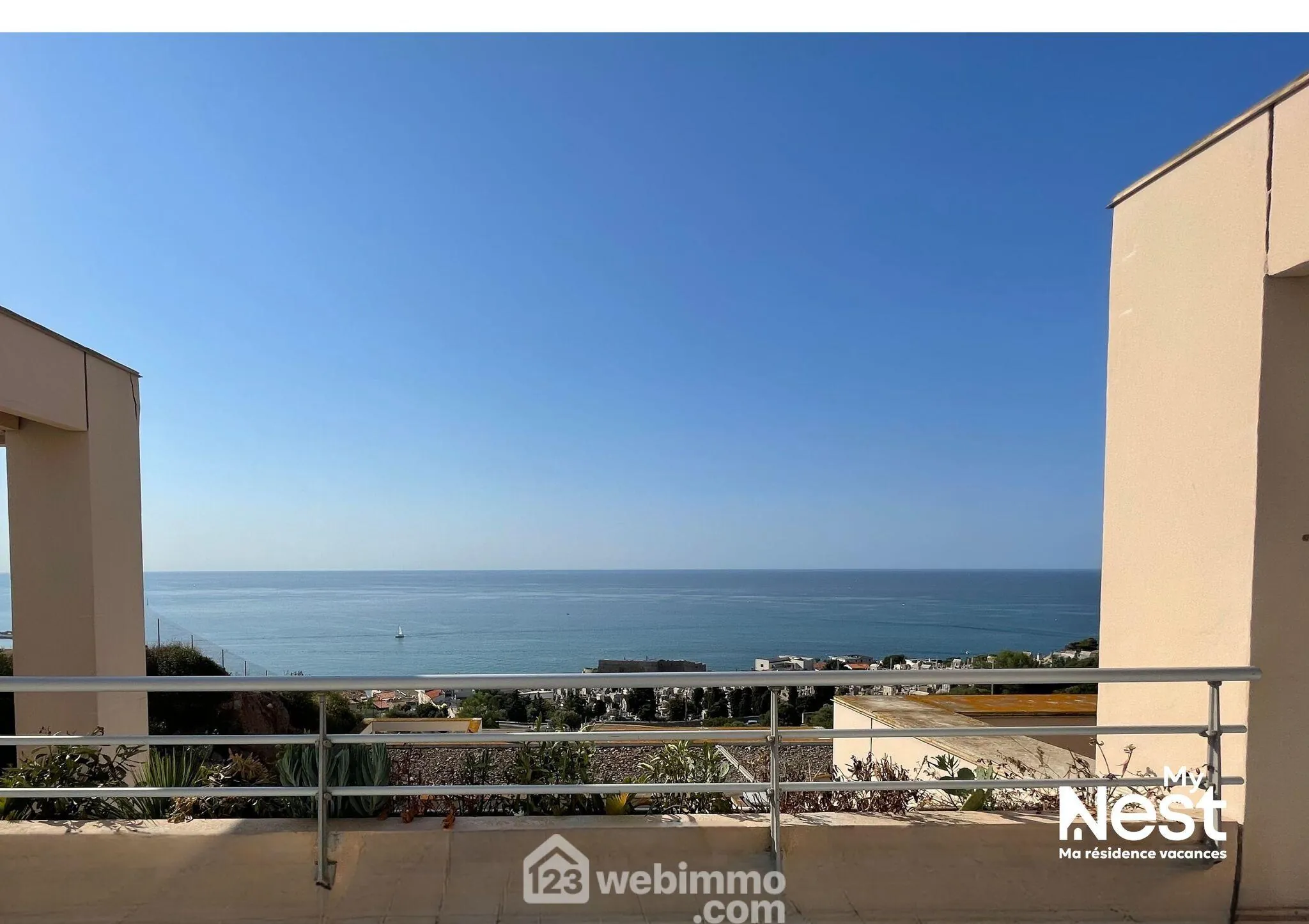 Appartement de 5 pièces avec vue mer à Sète - Résidence de standing avec piscine 