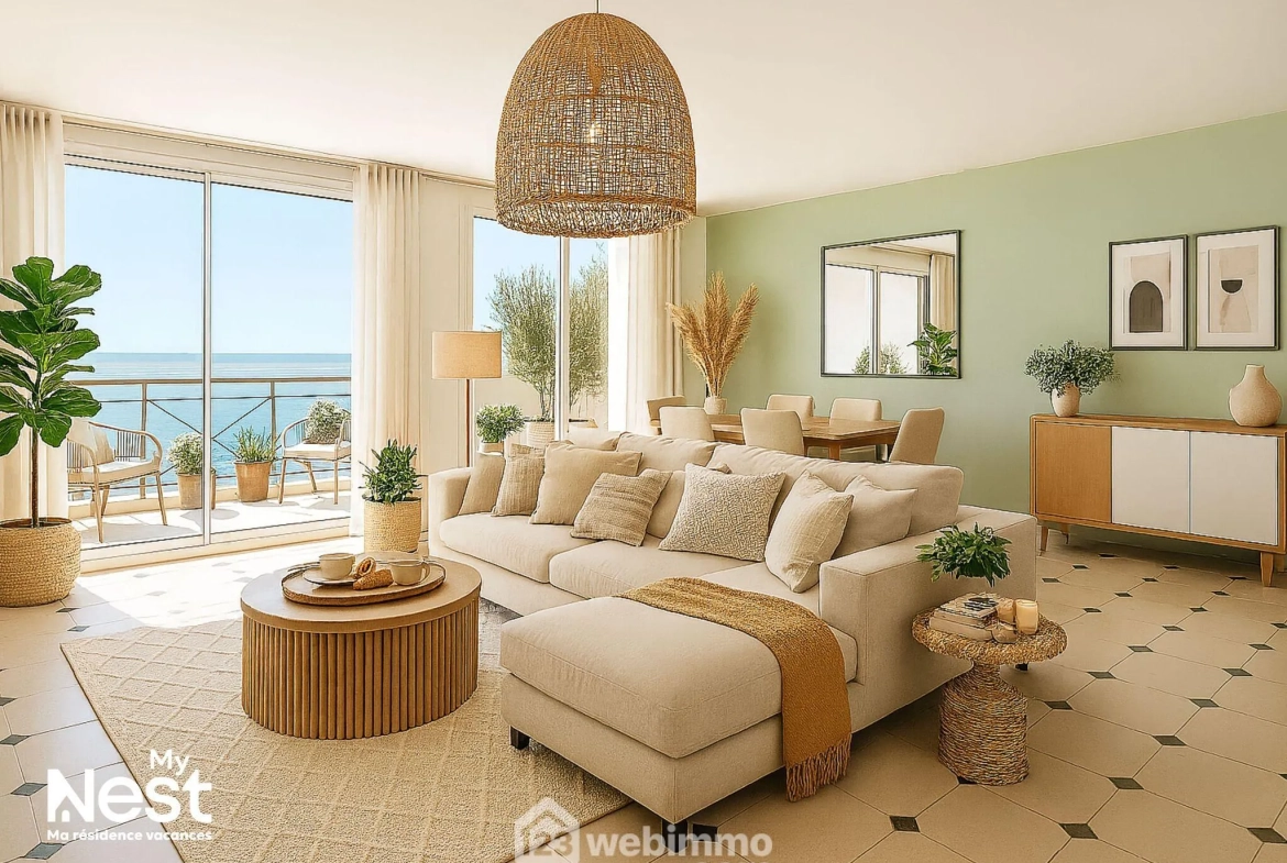 Appartement de 5 pièces avec vue mer à Sète - Résidence de standing avec piscine 