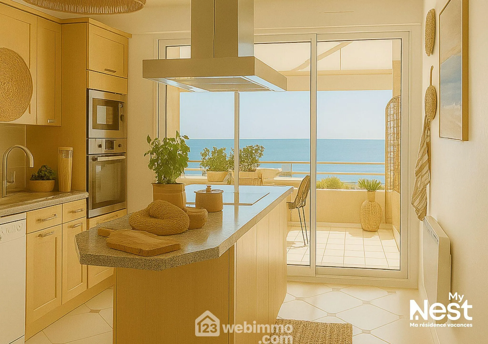 Appartement de 5 pièces avec vue mer à Sète - Résidence de standing avec piscine 