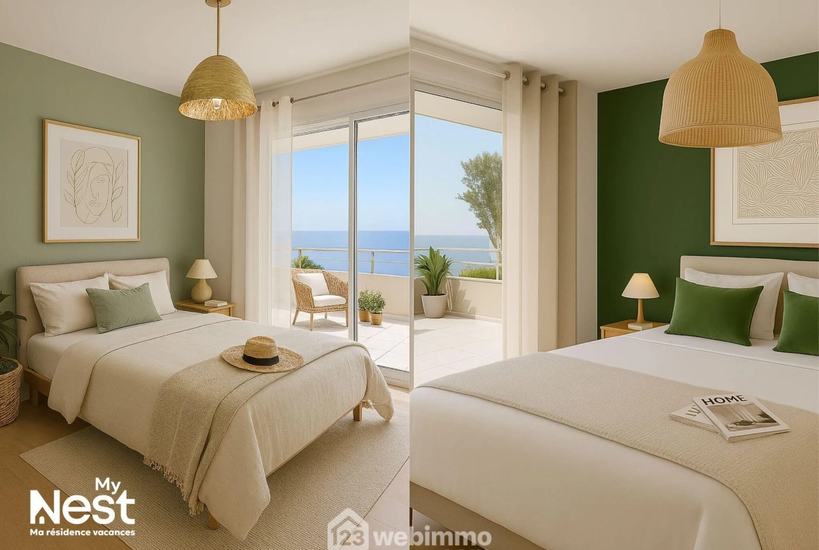 Appartement de 5 pièces avec vue mer à Sète - Résidence de standing avec piscine 