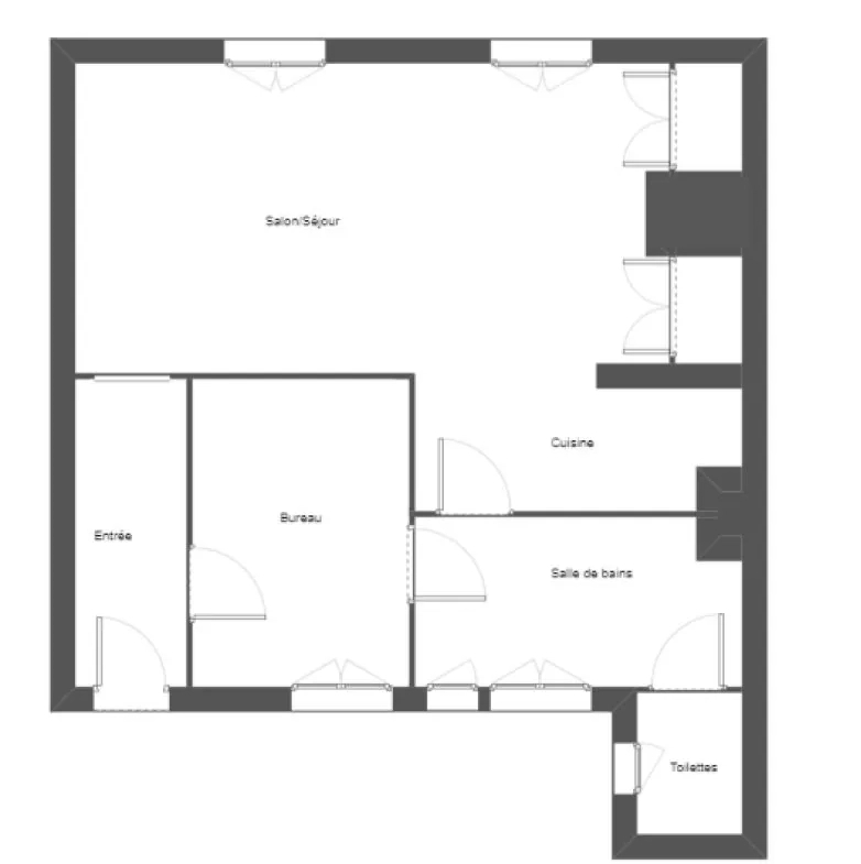 Appartement de 2 pièces à vendre en centre-ville d'Auxerre, proche du théâtre 