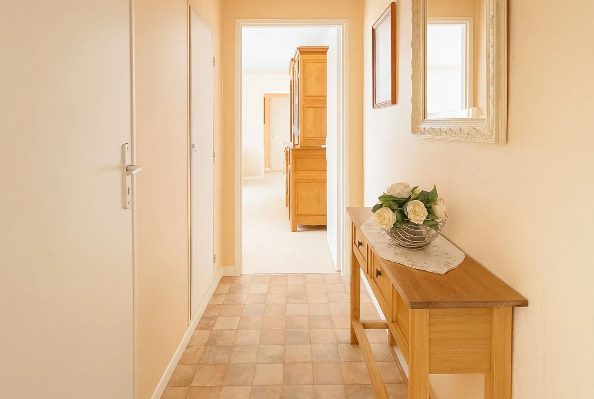 Belle appartement F3 à Thionville centre avec garage, cave et balcon 