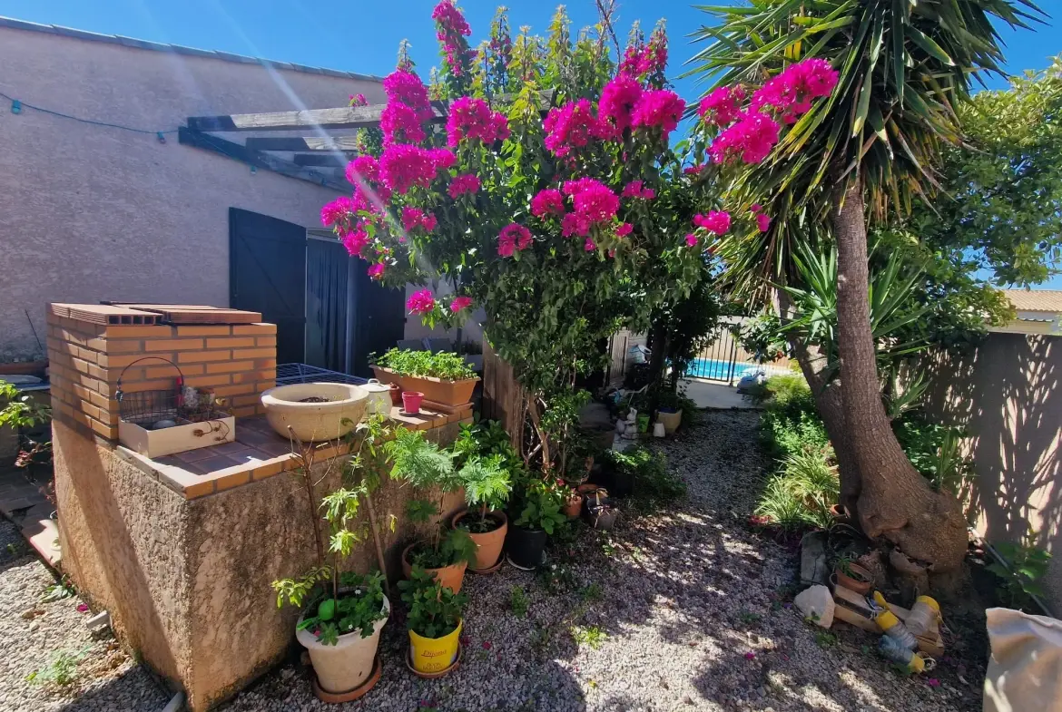 A vendre maison lumineuse de 145 m² avec studio et piscine à Lézignan-Corbières 